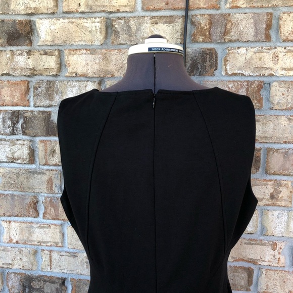 Ivanka Trump Toggle-neck Ponte Sheath Sleeveless Dress Black Size 12 - Picture 9 of 14